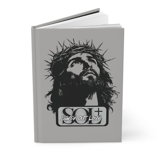 Saved Out Loud Christian Branded Inspirational Hardcover Notebook- Crown of Thorns Jesus