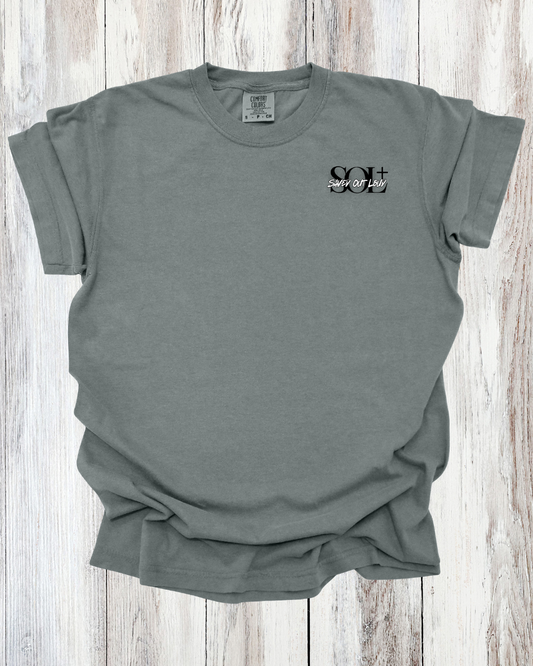 Saved Out Loud Christian Branded Unisex Statement T-shirt- Faith Can Move Mountains