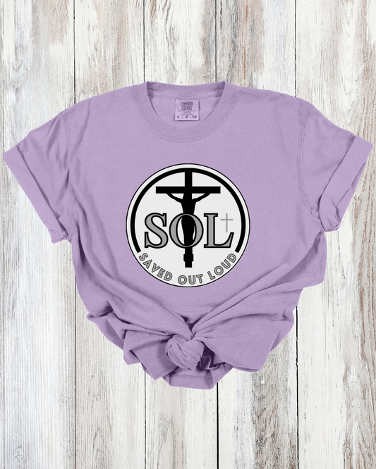 Saved Out Loud Christian Branded Unisex Statement T-shirt- Charlie, Faith Quote, Faith Activist