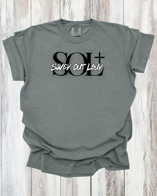 Saved Out Loud Christian Branded Unisex Statement T-shirt- Jesus Loves You Bro