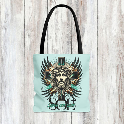 Saved Out Loud Christian Branded Inspirational Tote Bag- Glory to God, Jesus' Sacrifice