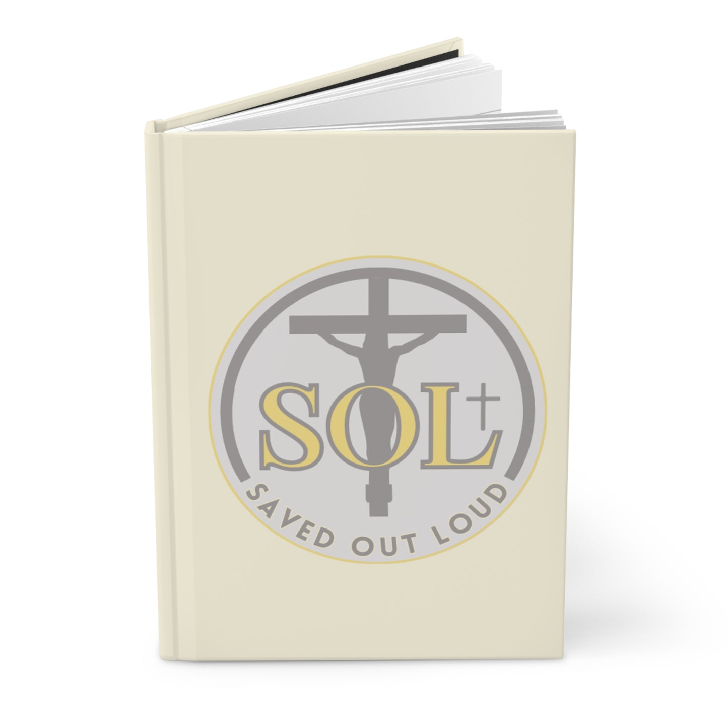 Saved Out Loud Christian Branded Inspirational Hardcover Notebook- Original Design