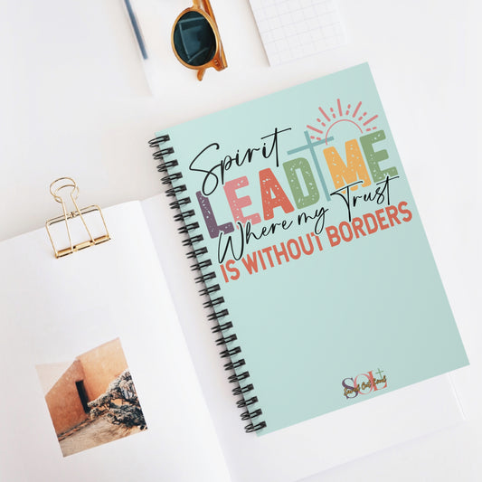Saved Out Loud Christian Branded Inspirational Notebook- Spirit Lead Me