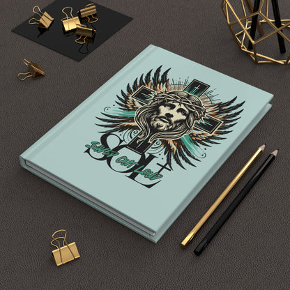 Saved Out Loud Christian Branded Inspirational Hardcover Notebook- Glory to God, Jesus' Sacrifice