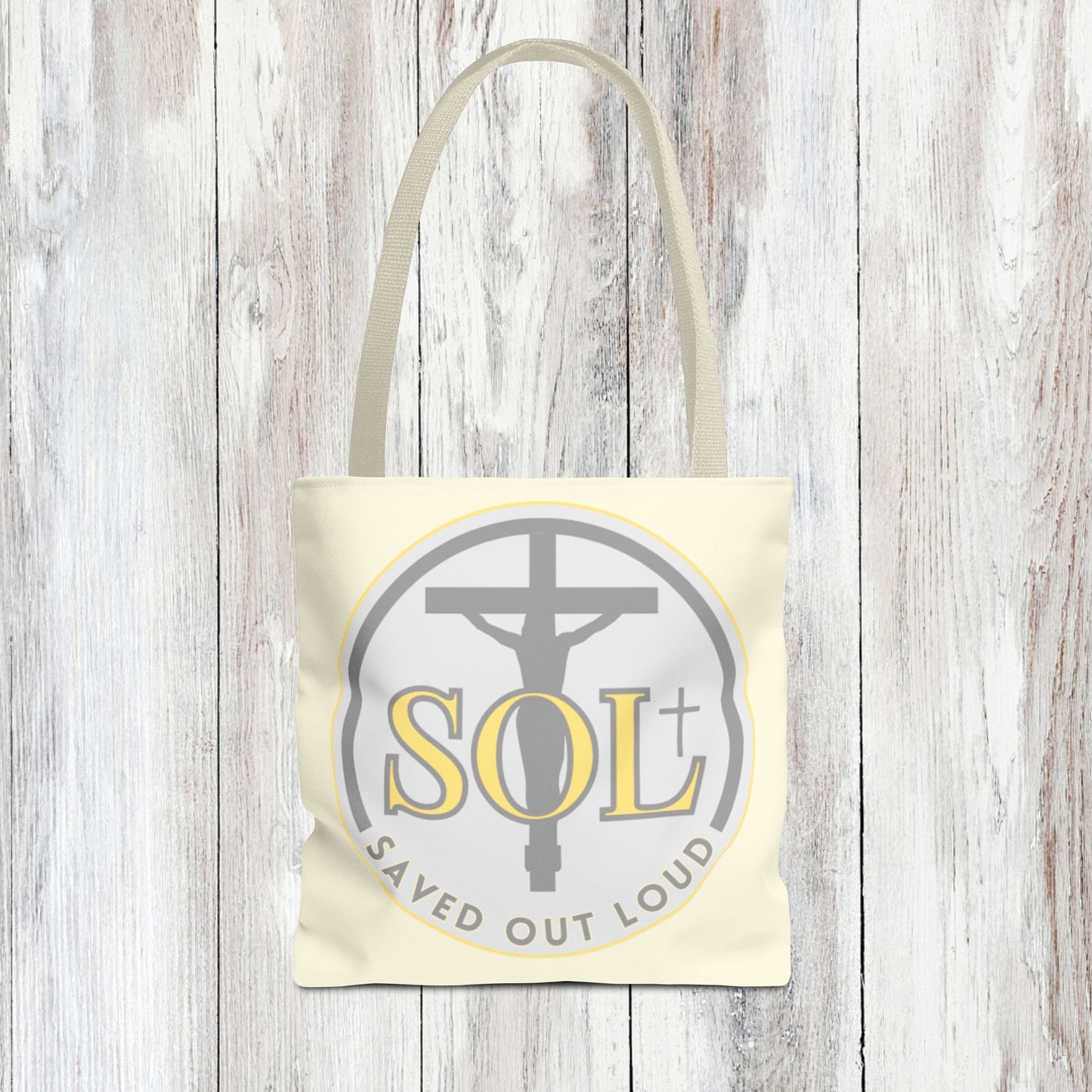 Saved Out Loud Christian Branded Inspirational Tote Bag- Original Design