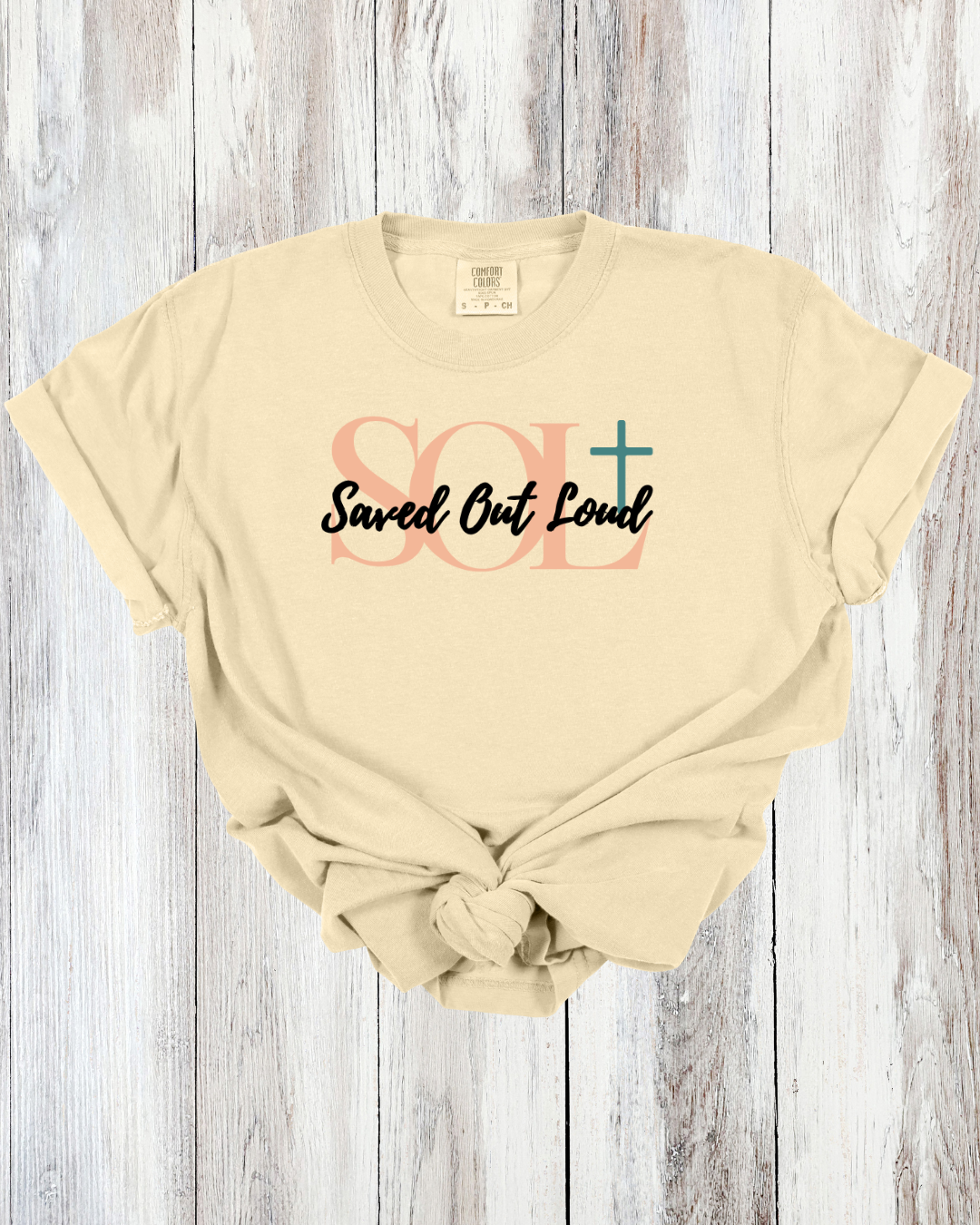 Saved Out Loud Christian Branded Unisex Statement T-shirt- Jesus is My Anchor, Hebrews