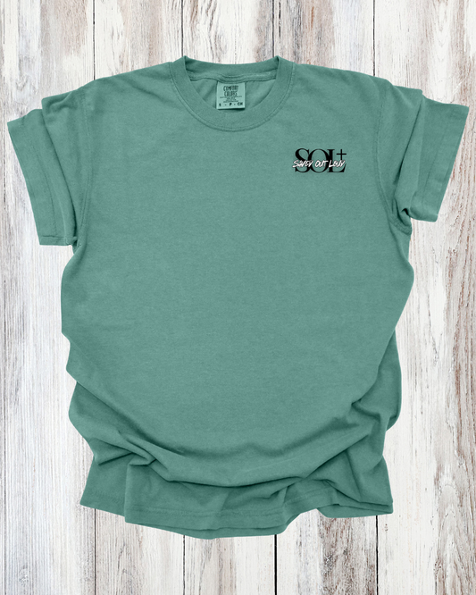 Saved Out Loud Christian Branded Unisex Statement T-shirt- Faith, Multi Bible Verse