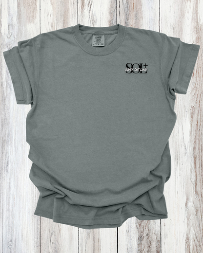 Saved Out Loud Christian Branded Unisex Statement T-shirt- Faith Can Move Mountains