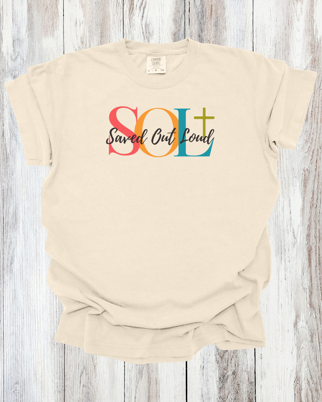 Saved Out Loud Christian Branded Unisex Statement T-shirt- Go Make Disciples of all Nations, Matthew, Earth in Hands