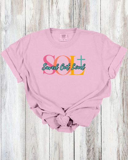 Saved Out Loud Christian Branded Unisex Statement T-shirt- Created to do Good Things, Ephesians
