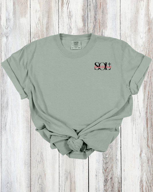 Saved Out Loud Christian Branded Unisex Statement T-shirt- God Made a Way, Cross, Roses