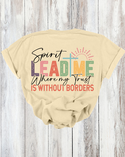 Saved Out Loud Christian Branded Unisex Statement T-shirt- Spirit Lead Me