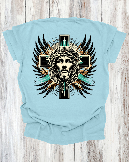 Saved Out Loud Christian Branded Unisex Statement T-shirt- Glory to God, Jesus' Sacrifice