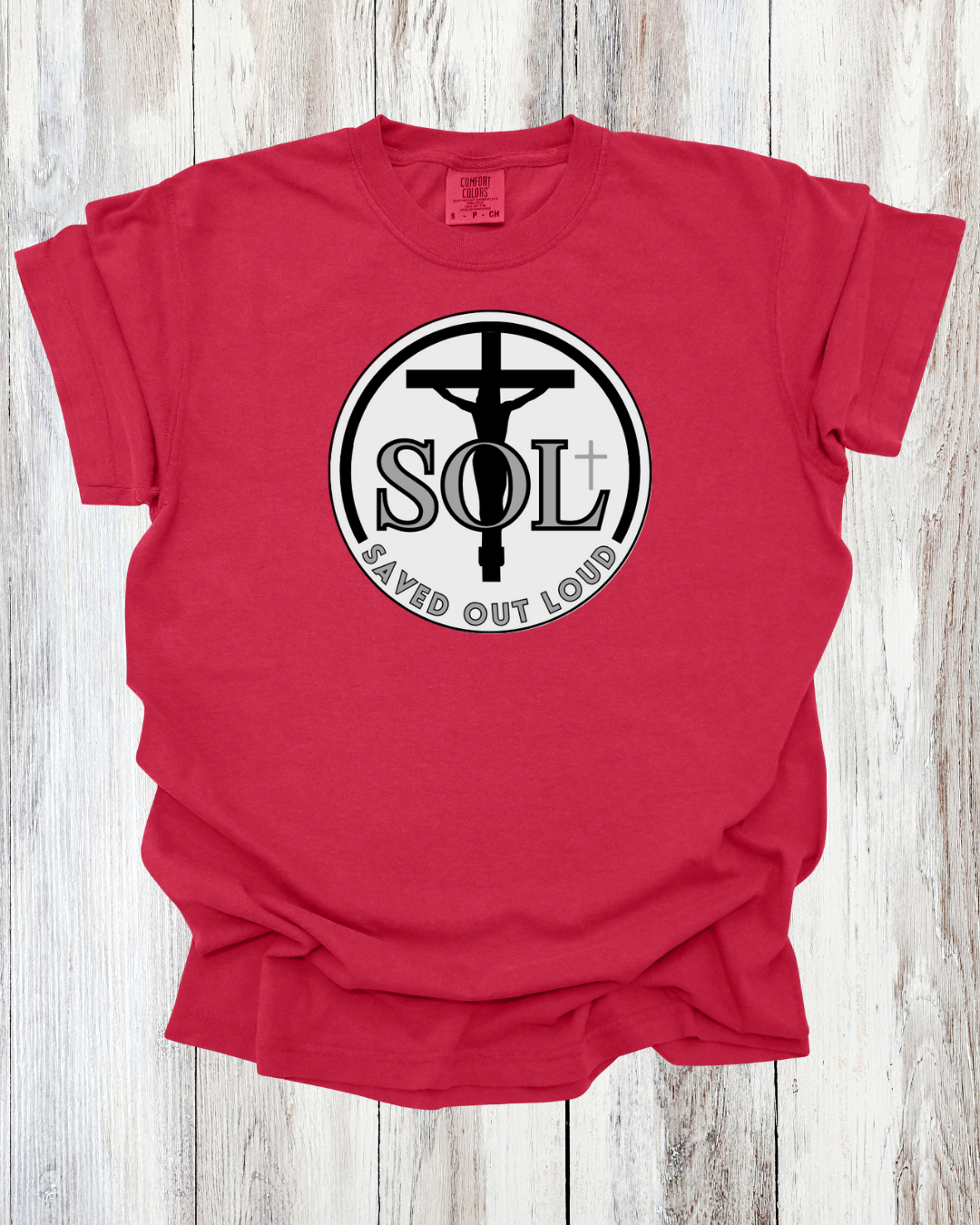 Saved Out Loud Christian Branded Unisex Statement T-shirt- Charlie, Faith Quote, Faith Activist