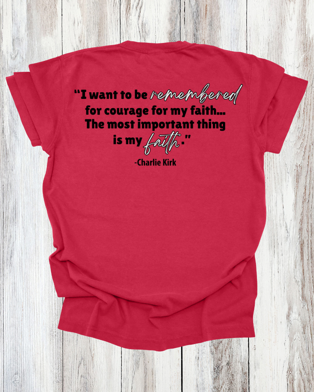 Saved Out Loud Christian Branded Unisex Statement T-shirt- Charlie, Faith Quote, Faith Activist