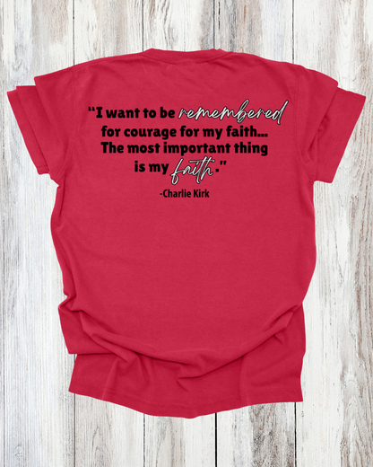 Saved Out Loud Christian Branded Unisex Statement T-shirt- Charlie, Faith Quote, Faith Activist