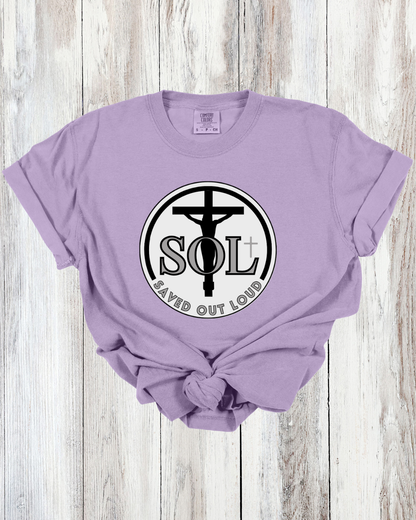 Saved Out Loud Christian Branded Unisex Statement T-shirt- Charlie, Faith Quote, Faith Activist