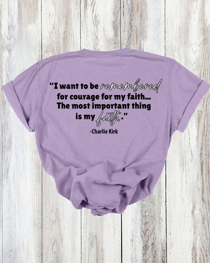 Saved Out Loud Christian Branded Unisex Statement T-shirt- Charlie, Faith Quote, Faith Activist