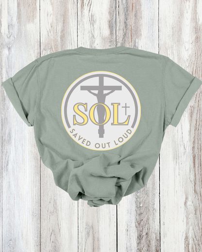 Saved Out Loud Christian Branded Unisex Statement T-shirt- Original Design