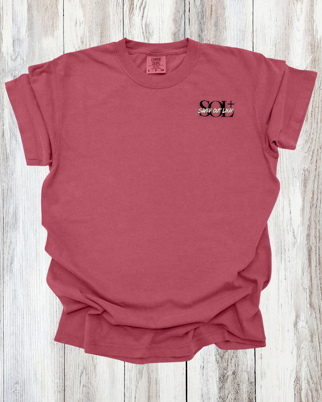 Saved Out Loud Christian Branded Unisex Statement T-shirt- Jesus' Sacrifice, Jesus on the Cross