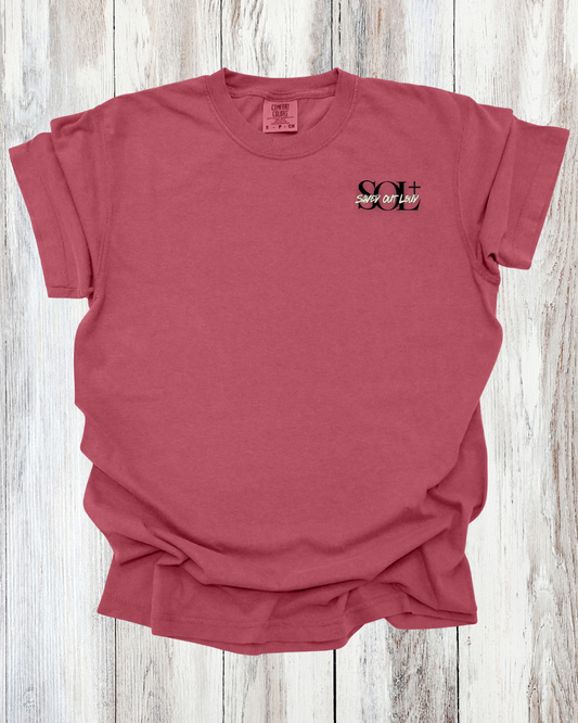 Saved Out Loud Christian Branded Unisex Statement T-shirt- Jesus' Sacrifice, Jesus on the Cross