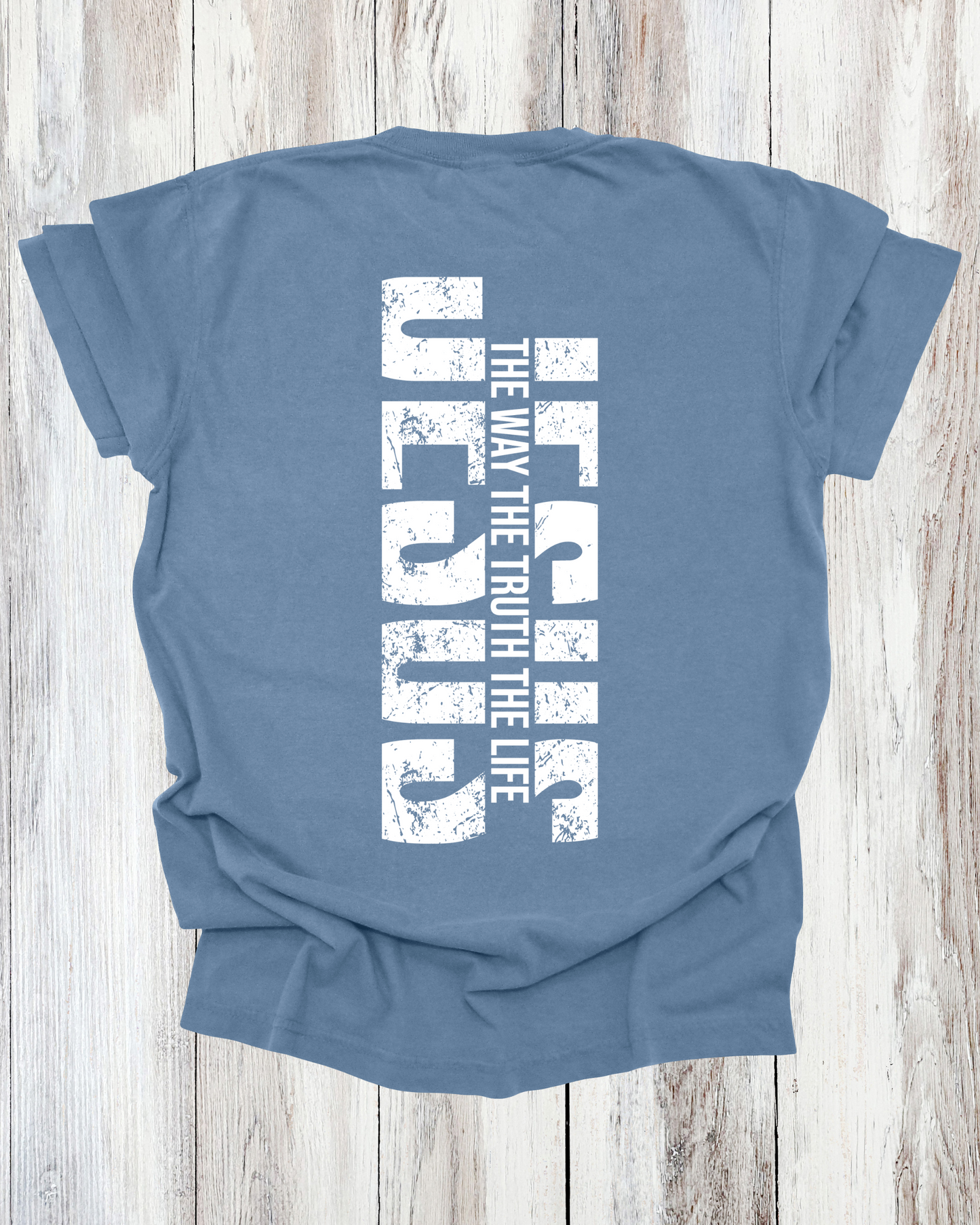 Saved Out Loud Christian Branded Unisex Statement T-shirt- Jesus The Way The Truth The Life, John