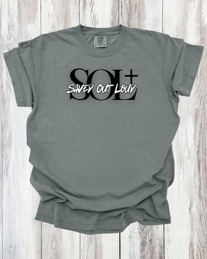 Saved Out Loud Christian Branded Unisex Statement T-shirt- Jesus Loves You Bro
