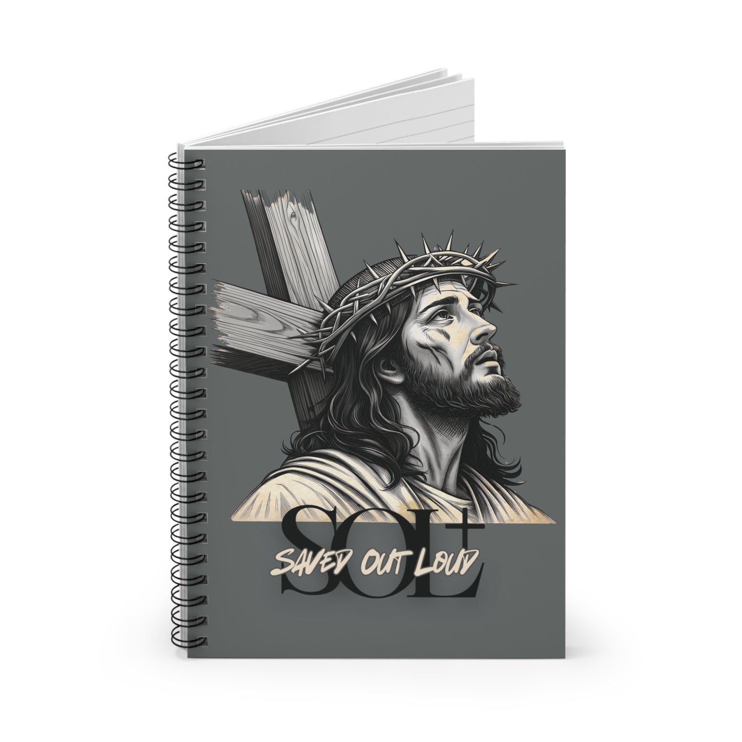 Saved Out Loud Christian Branded Inspirational Notebook- Jesus' Sacrifice