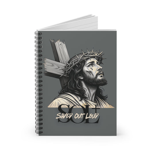 Saved Out Loud Christian Branded Inspirational Notebook- Jesus' Sacrifice