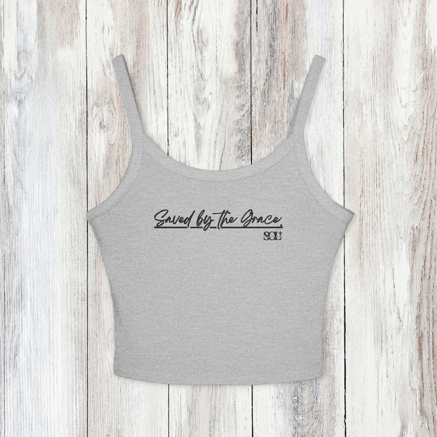 Saved Out Loud Christian Branded Tank Top- Saved by the Grace, Ephesians