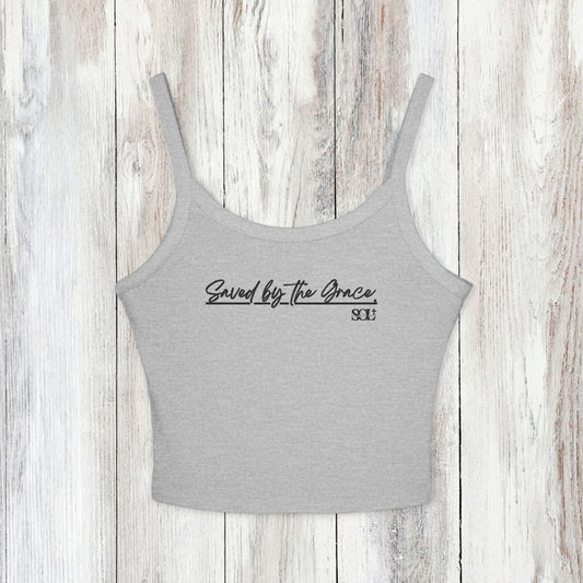 Saved Out Loud Christian Branded Tank Top- Saved by the Grace, Ephesians
