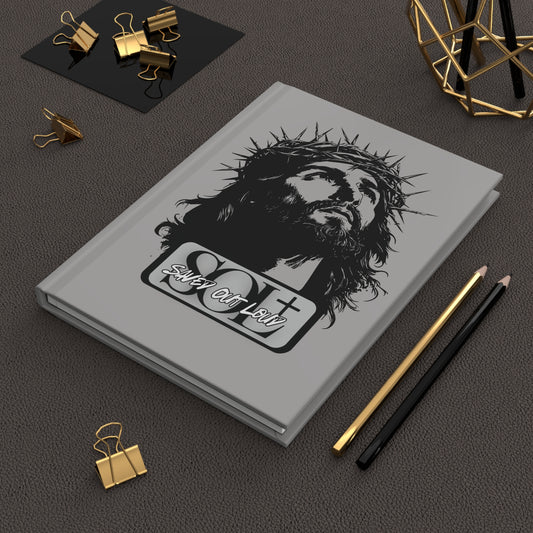 Saved Out Loud Christian Branded Inspirational Hardcover Notebook- Crown of Thorns Jesus