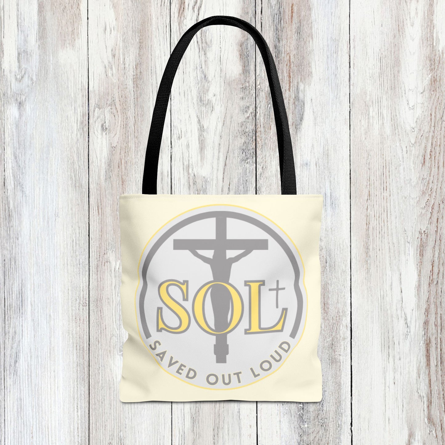 Saved Out Loud Christian Branded Inspirational Tote Bag- Original Design