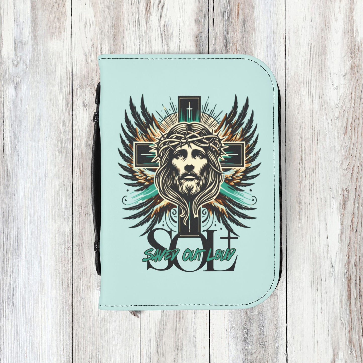 Saved Out Loud Christian Branded Bible Cover- Glory to God, Jesus' Sacrifice