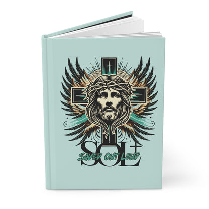 Saved Out Loud Christian Branded Inspirational Hardcover Notebook- Glory to God, Jesus' Sacrifice