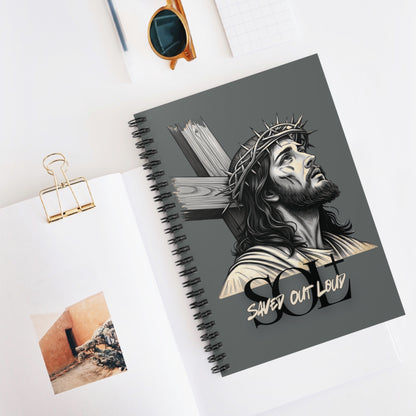 Saved Out Loud Christian Branded Inspirational Notebook- Jesus' Sacrifice