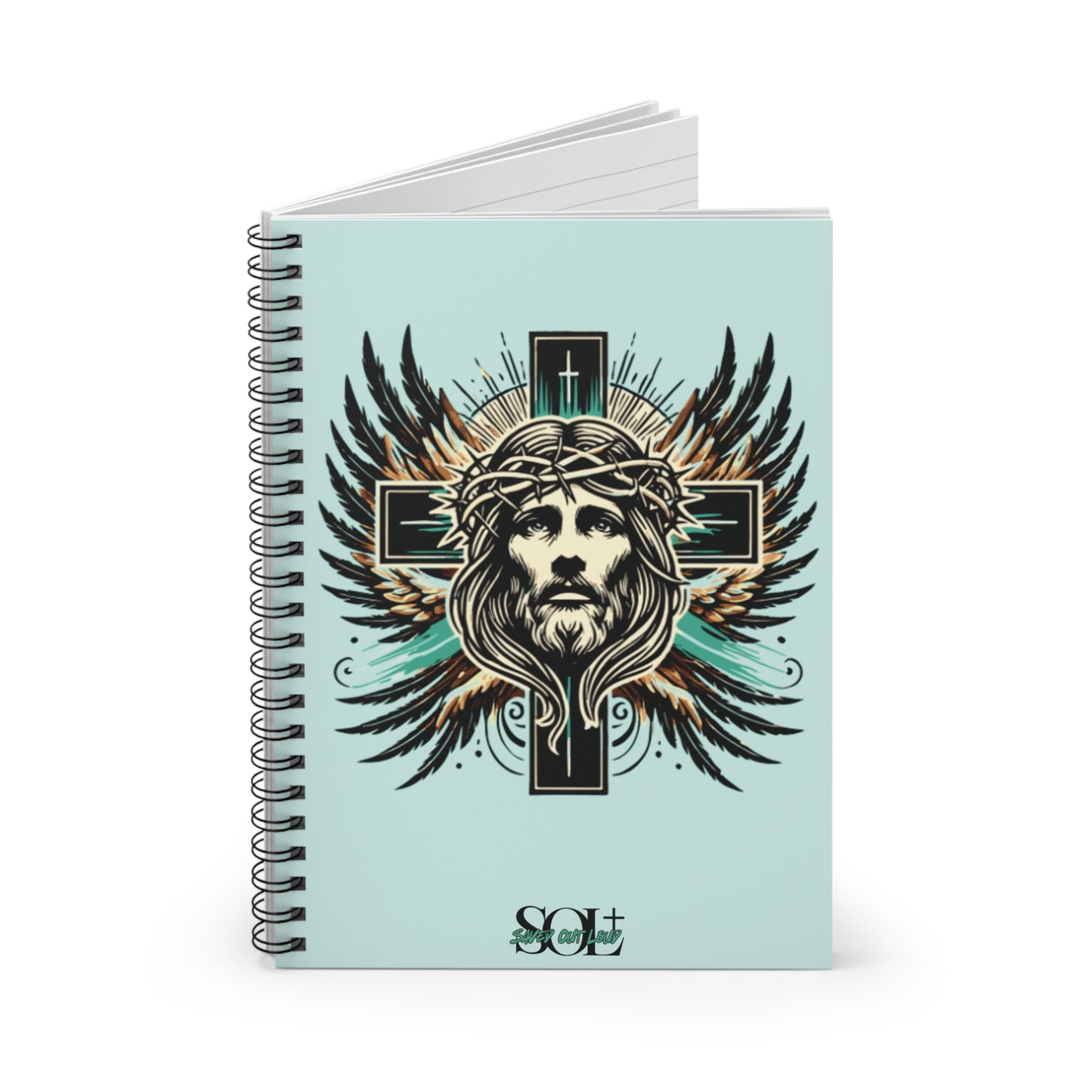 Saved Out Loud Christian Branded Inspirational Notebook- Glory to God, Jesus' Sacrifice